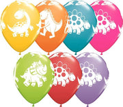 11 inch Cute Dinosaur Balloons with Helium and Hi Float