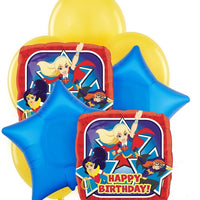 DC Super Hero Girls Birthday Balloons Bouquet