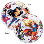 22 inch DC Super Hero Girls Bubble Balloons with Helium
