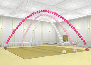 Wedding Dance Floor Triple Pearl Balloon Arch