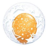 24 inch Deco Stylish Stars Bubble Balloons