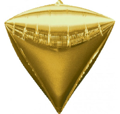 16 inch Gold Diamondz Balloon includes Helium