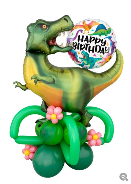 Dinosaur T-Rex Birthday Balloon Stand Up