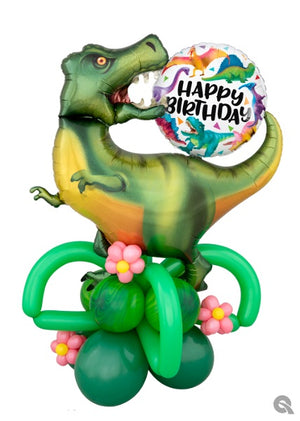Dinosaur T-Rex Birthday Balloon Stand Up
