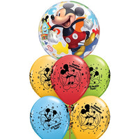 Disney Mickey Mouse Fun Birthday Balloon Bouquet with Helium Weight