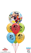 Disney Mickey Mouse Fun Birthday Balloon Bouquet with Helium Weight