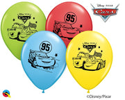 11 inch Disney Cars  Balloons with Helium and Hi Float