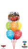 Disney Cars Bubble Lighting McQueen Happy Birthday Balloon Bouquet