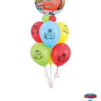 Disney Cars Bubble Happy Birthday Balloons Bouquet