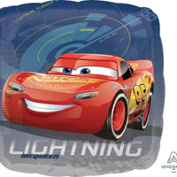 Disney Cars Lightning McQueen Foil Balloon with Helium and Weight