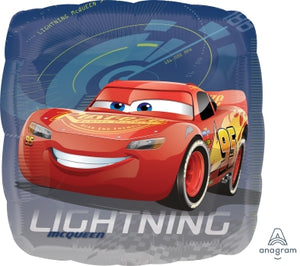 Disney Cars Lightning McQueen Foil Balloon with Helium and Weight