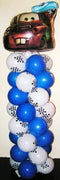 Disney Cars Mater Checkered Flags Balloon Column