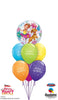 Disney Fancy Nancy Bubble Birthday Balloon Bouquet with Helium Weight