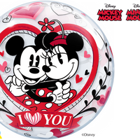 22 inch Minnie Mickey Mouse Love Bubble Balloons