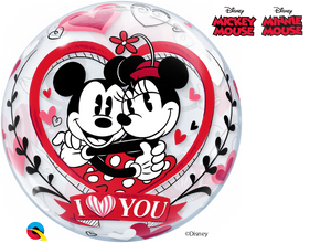 22 inch Minnie Mickey Mouse Love Bubble Balloons
