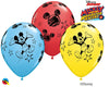 11 inch Mickey Mouse Roadsters Balloons with Helium and Hi Float