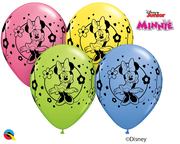 11 inch Disney Minnie Mouse Balloons with Helium and Hi Float