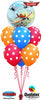 Disney Planes Bubble Polka Dots Balloons Bouquet