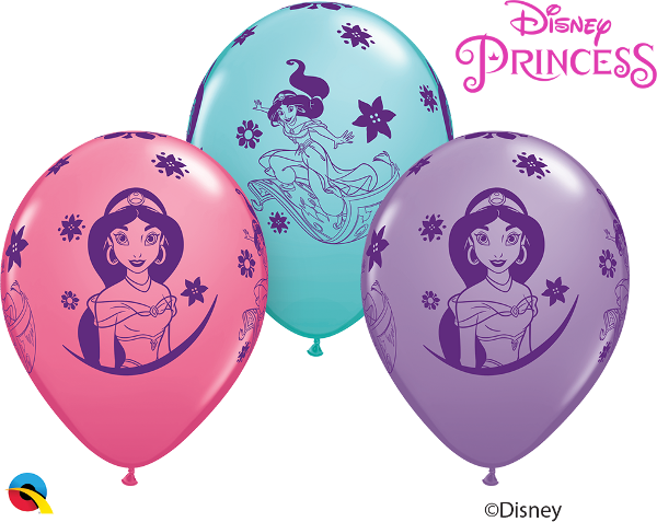 11 inch Disney Princess Jasmine Balloons with Helium and Hi Float