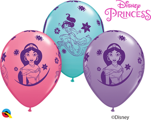 11 inch Disney Princess Jasmine Balloons with Helium and Hi Float
