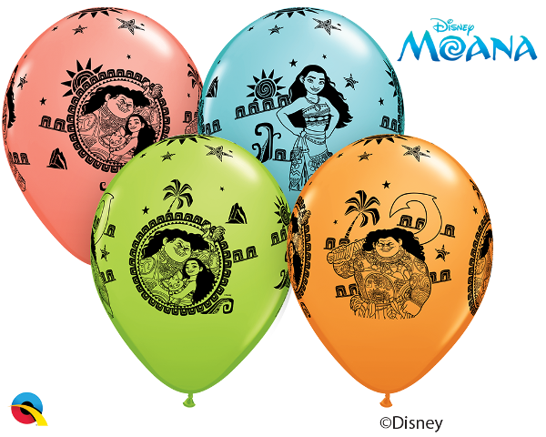 11 inch Disney Moana Maui Balloons with Helium and Hi Float