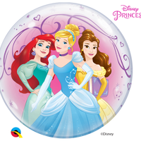 22 inch Disney Princess Bubble Balloons with Helium