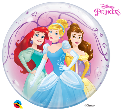 22 inch Disney Princess Bubble Balloons with Helium