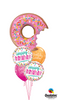 Donut Sprinkles Birthday Balloon Bouquet with Helium and Weight