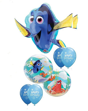 Finding Dory Bubble Birthday Balloon Bouquet