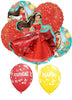Disney Elena of Avalor Birthday Balloon Bouquet with Helium and Weight