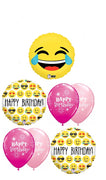 Emoji Laugh Out Loud LOL Birthday Balloons Bouquet