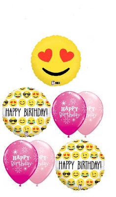 Emoticon Emoji Love Birthday Balloon Bouquet