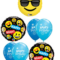 Emoji Sunglasses Birthday Balloons Bouquet