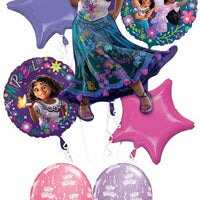 Encanto Mirabel Birthday Balloon Bouquet with Helium and Weight