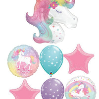Enchanted Unicorn Birthday Balloon Bouquet