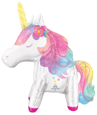 Enchanted Unicorn Multi Balloon Centerpiece AIR FILLED ONLY