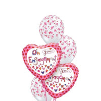 Engagement Hearts Balloon Bouquet