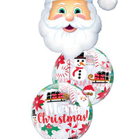 Everything Christmas Santa Claus Balloons Bouquet