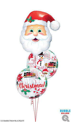 Everything Christmas Santa Claus Balloons Bouquet