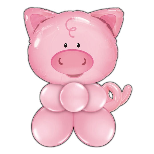 Farm Animals Pig Balloon Centerpiece