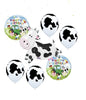 Farm Animals Cow Birthday Balloon Bouquet with Helium and Weight