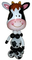 Farm Cow Balloon Stand Up with Helium and Weight