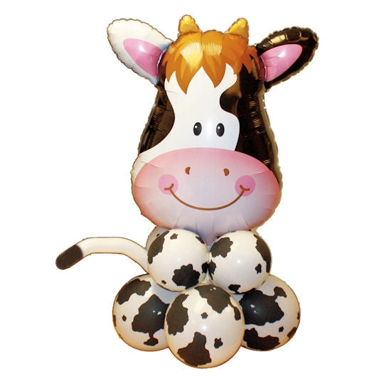 Farm Animals Cow Balloon Centerpiece