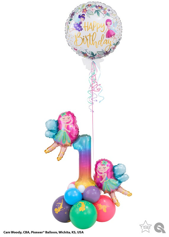 Fairies Pick An Age Table Balloon Centerpiece