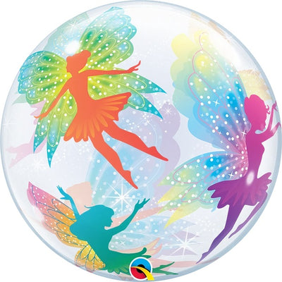 22 inch Fairies Bubble Balloon with Helium