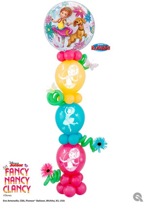 Disney Fancy Nancy Bubble Balloons Stand Up with Helium Weight