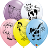 11 inch Farm Animals Balloons with Helium and Hi Float