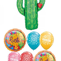 Cactus Fiesta Balloon Bouquet with Helium Weight
