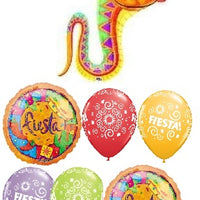 Fiesta Rattlesnake Balloon Bouquet with Helium Weight