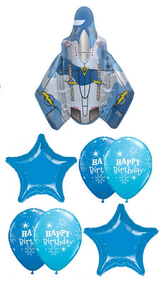 Fighter Jet Birthday Balloon Bouquet